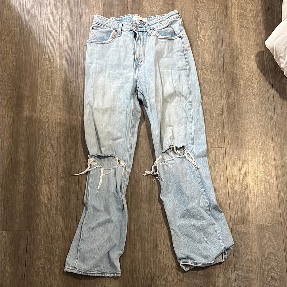 Abercrombie & Fitch Light Blue High Rise Jeans
